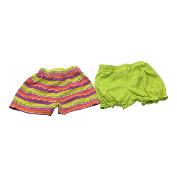 Lot Of 2 Infant Girls Shorts 3/6M Basic Editions & Kidgets Multicolor & Green - Picture 6 of 8